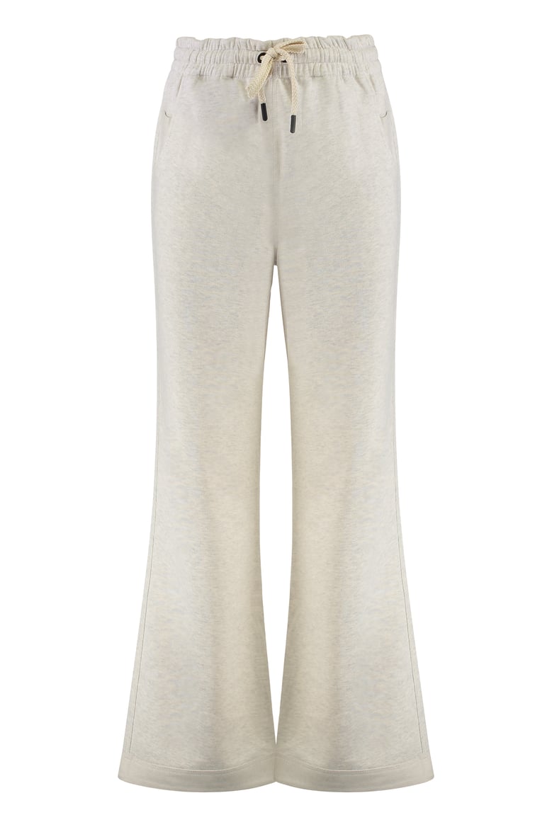 gray cotton track pants by Selfnex
