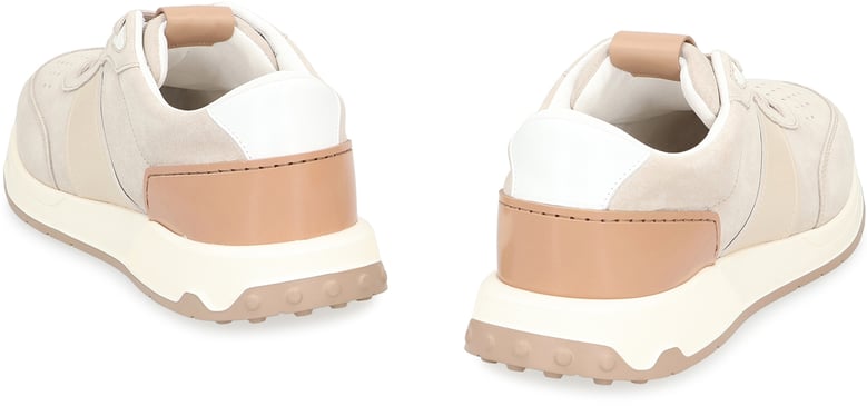 suede sneakers with leather inserts by Selfnex