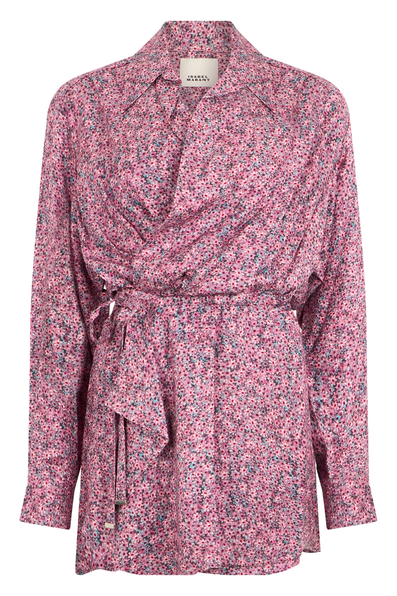 blouse floral pink by Selfnex