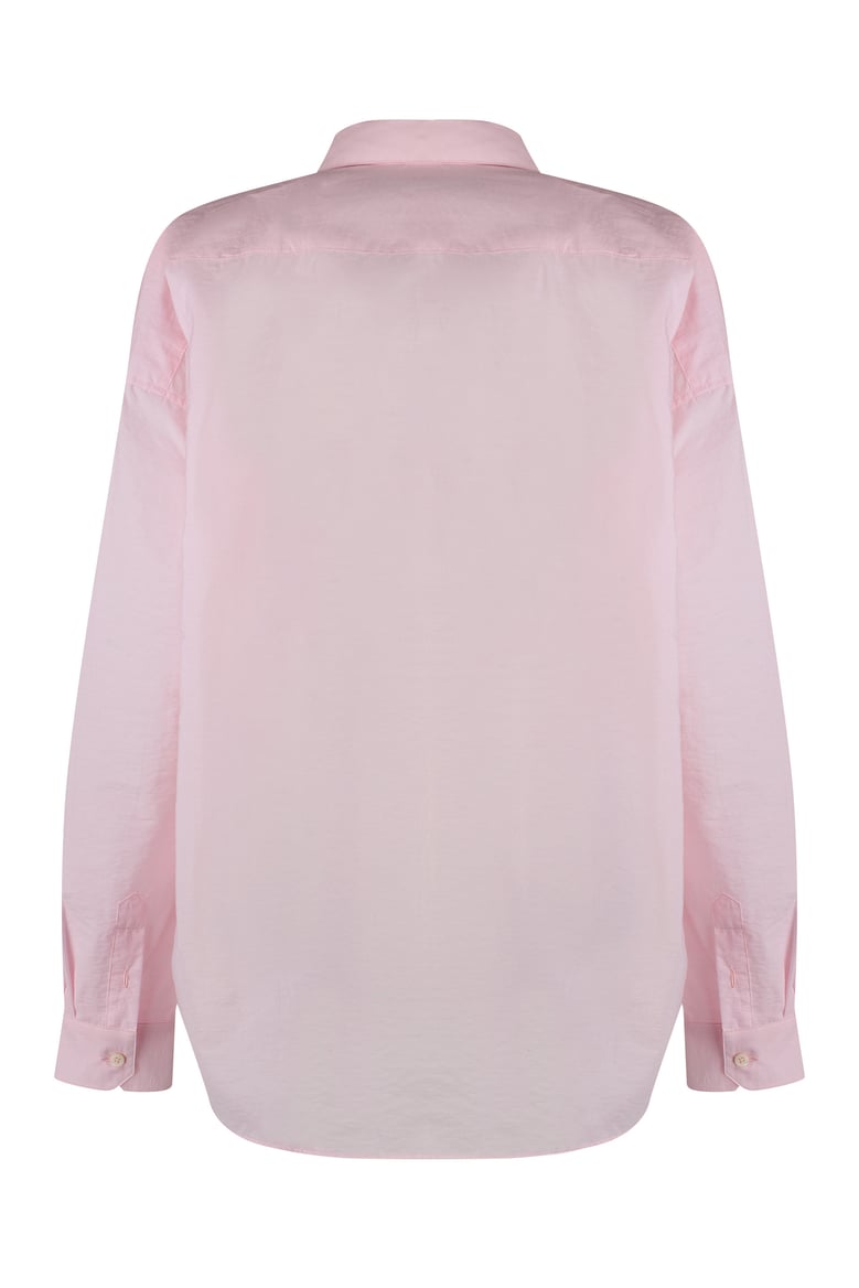 pink stretch cotton shirt by Selfnex