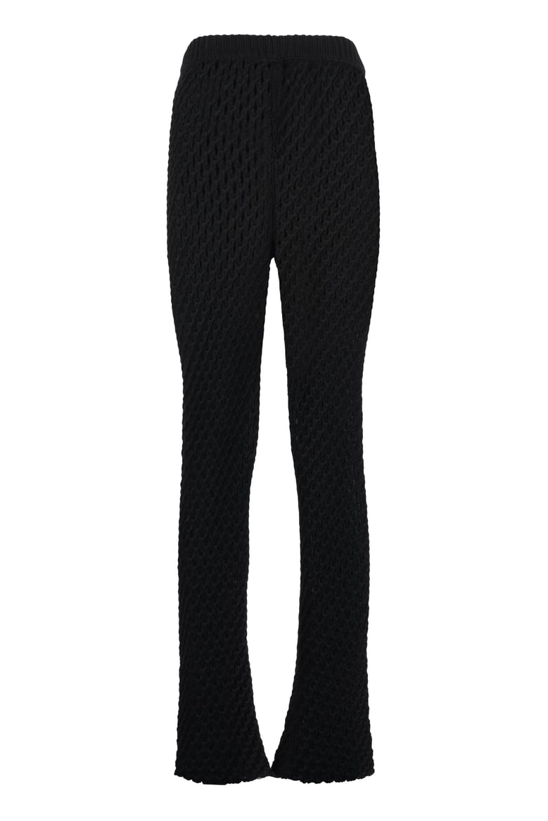 flared knitted trousers by Selfnex