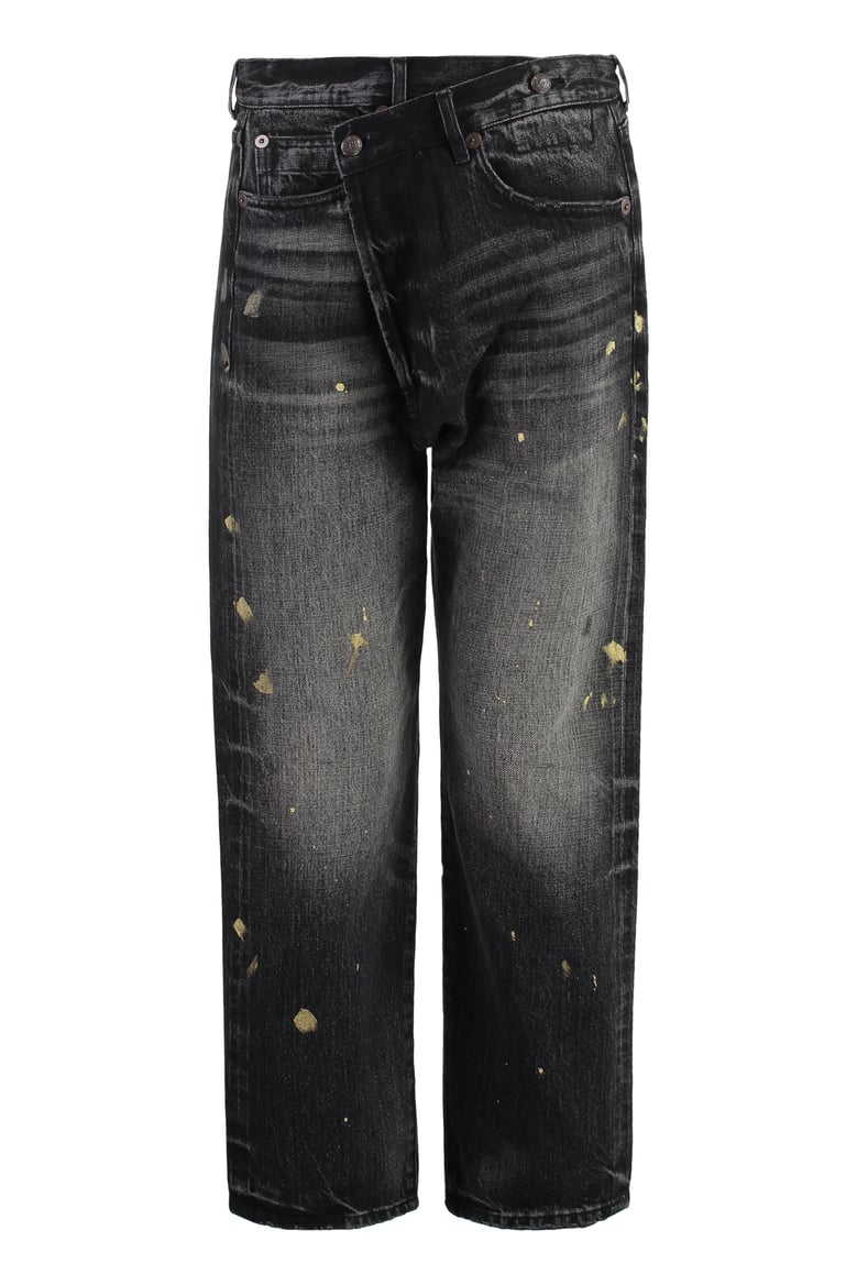 straight-leg jeans black by Selfnex
