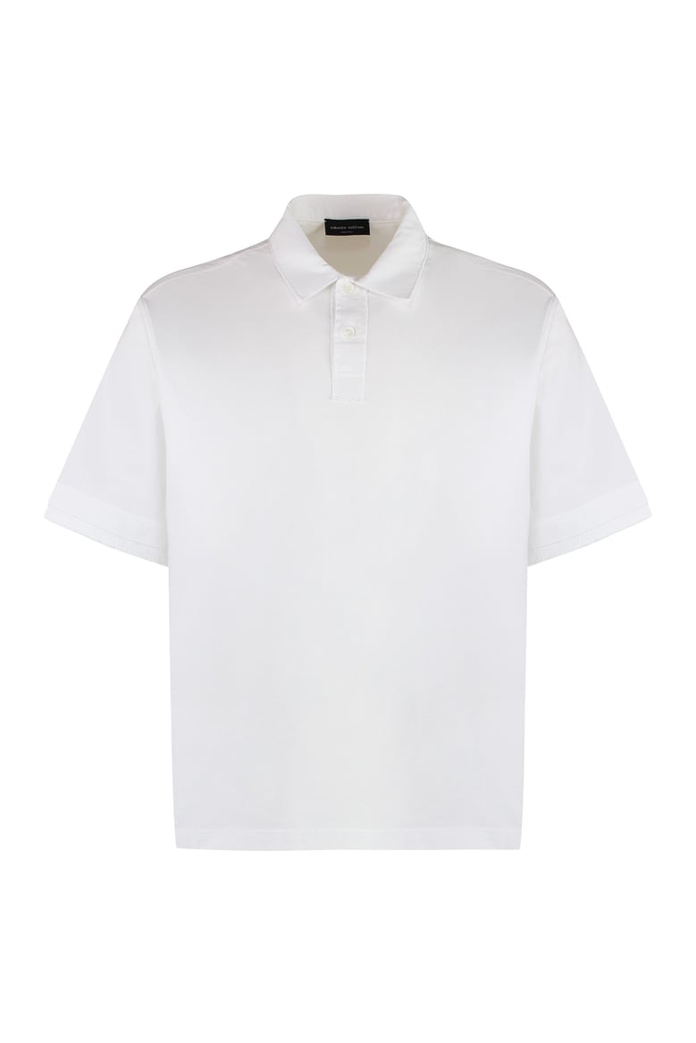short sleeve cotton polo shirt by Selfnex