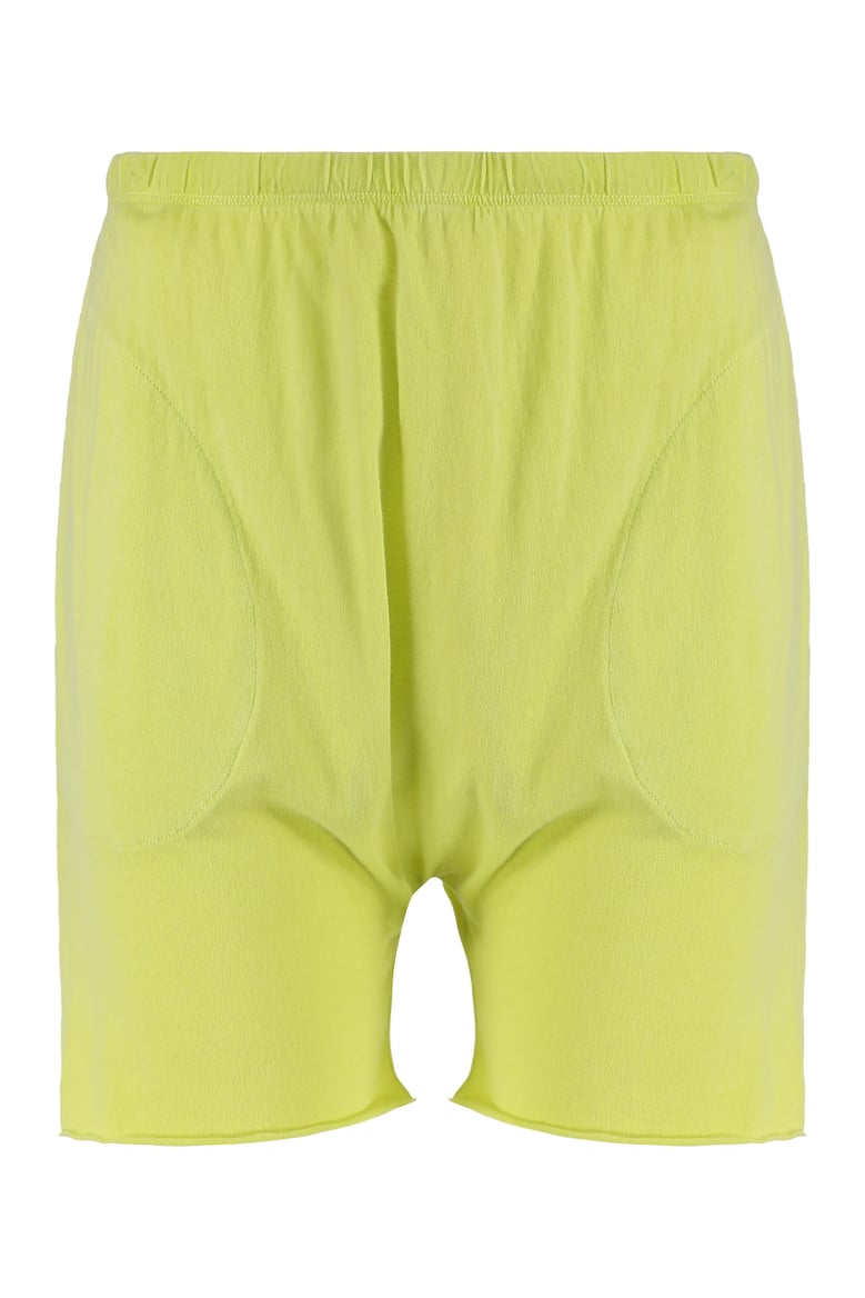 green cotton shorts by Selfnex