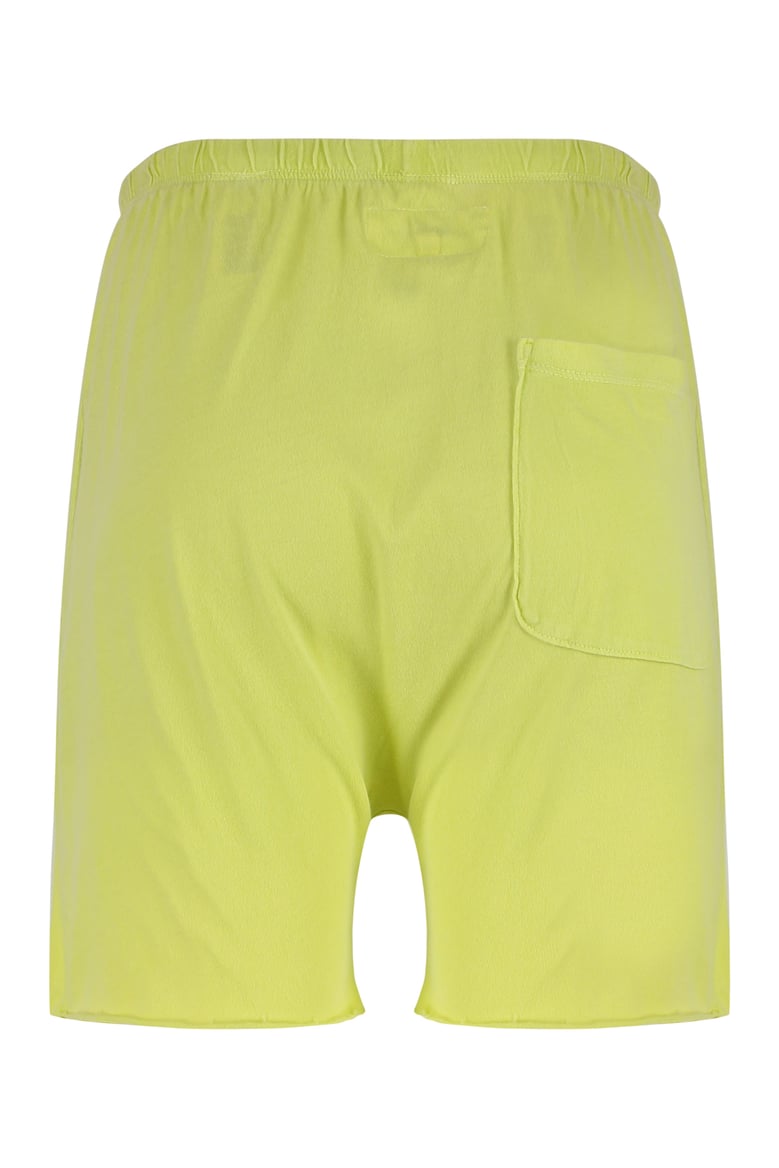green cotton shorts by Selfnex