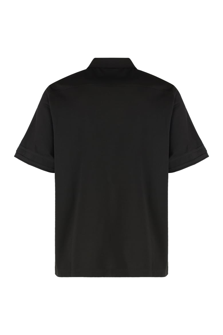 cotton polo shirt in black by Selfnex