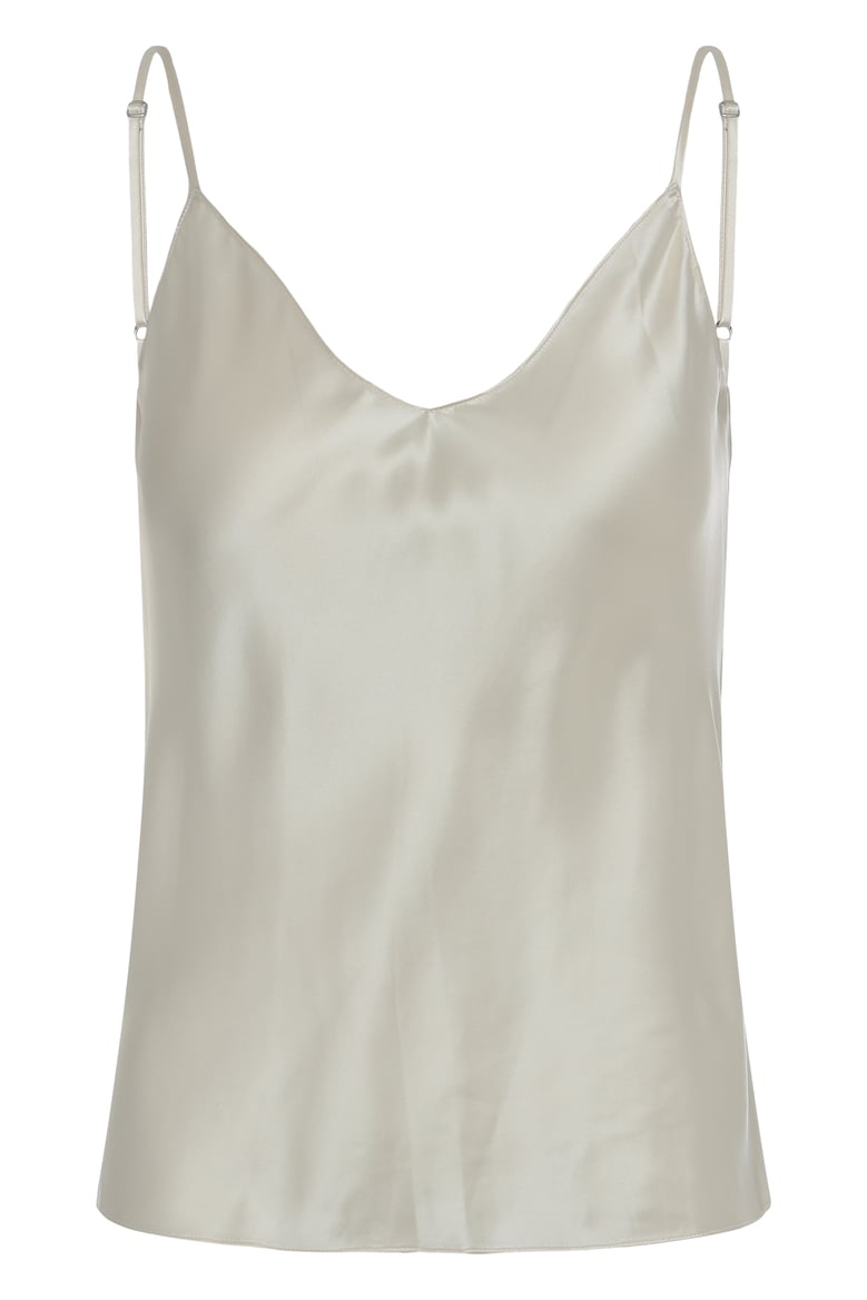 silk top with adjustable straps by Selfnex