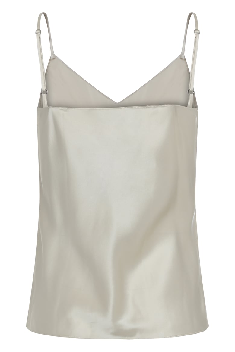 silk top with adjustable straps by Selfnex
