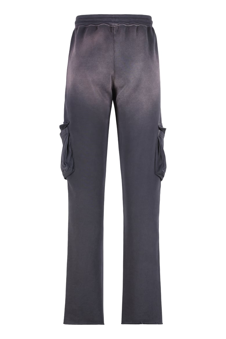 grey cotton cargo trousers by Selfnex