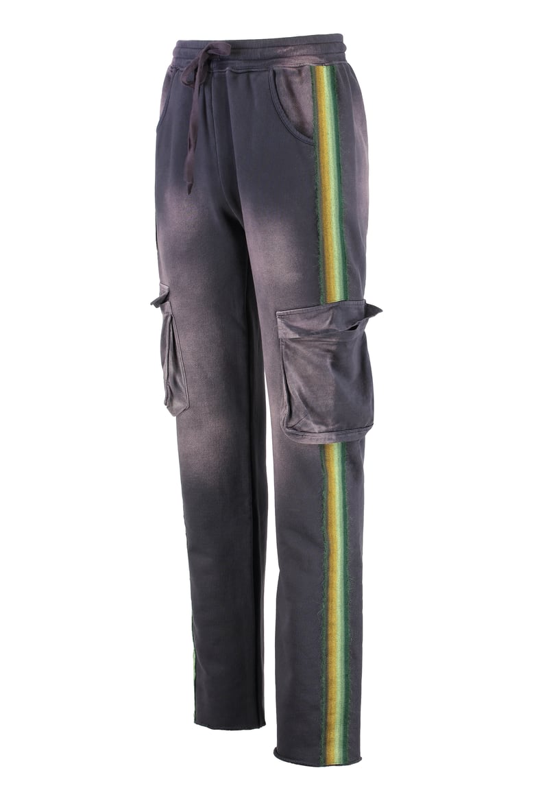 grey cotton cargo trousers by Selfnex