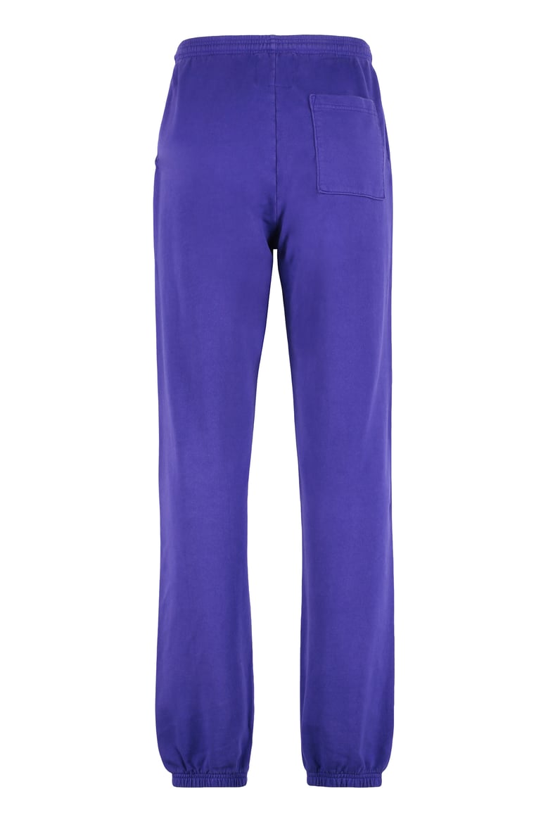 purple cotton track pants by Selfnex