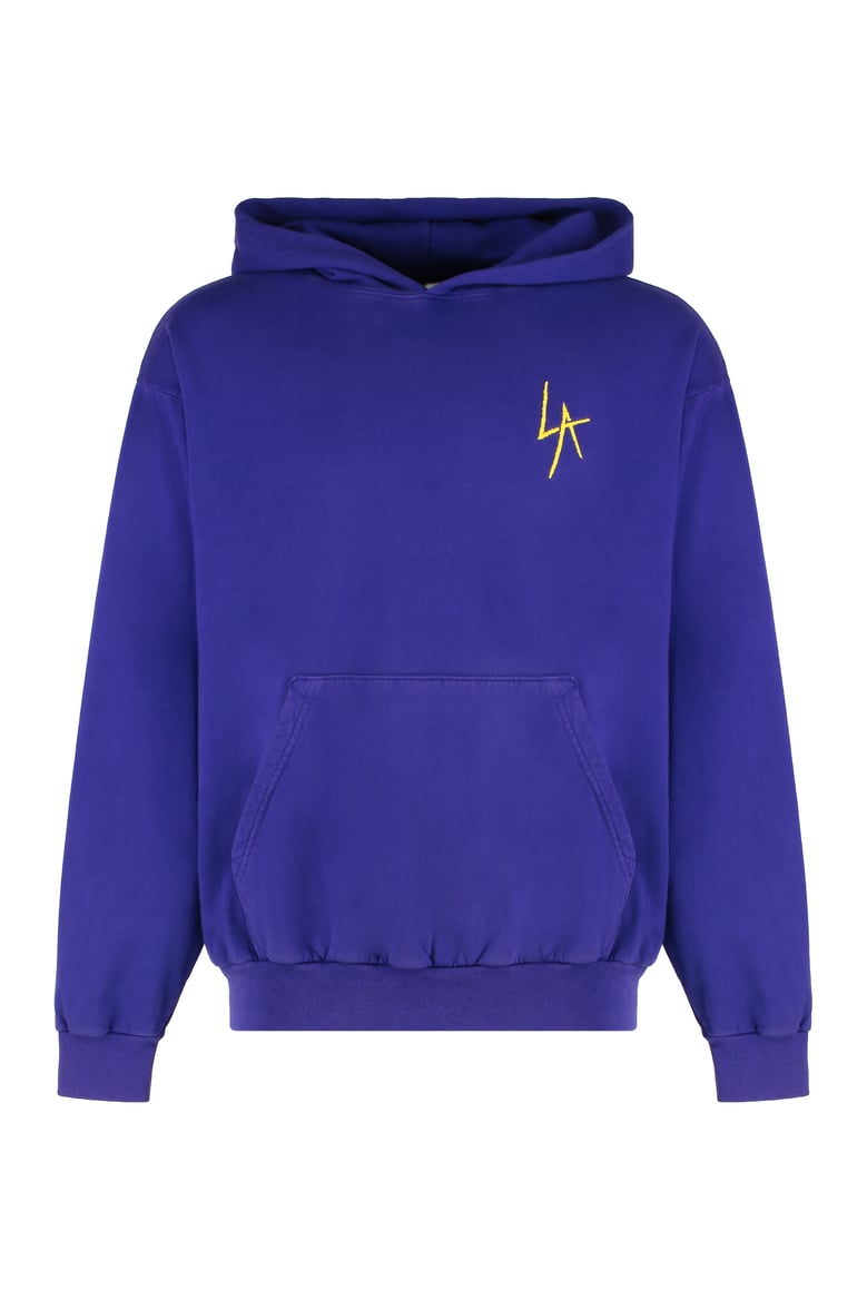 purple cotton hoodie by Selfnex