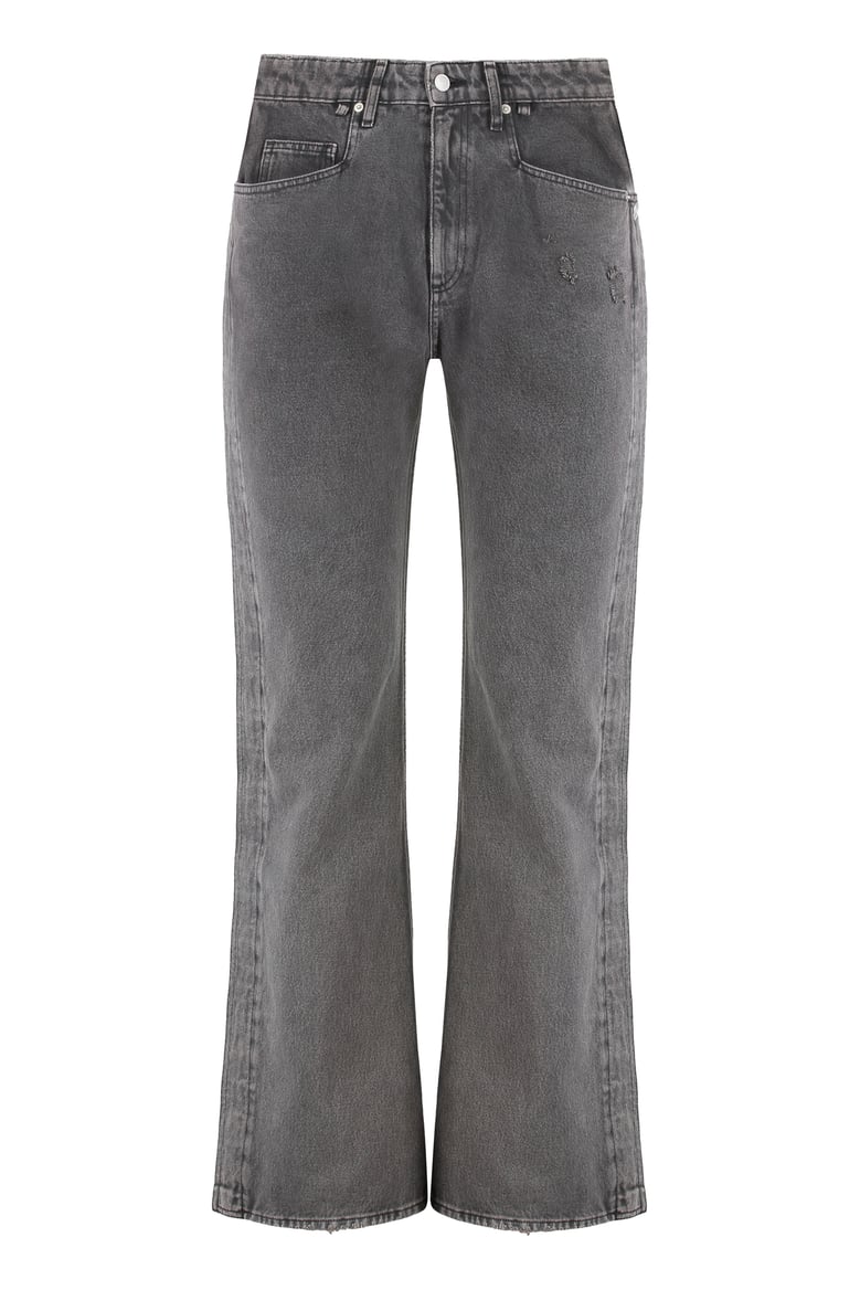 5-pocket straight-leg jeans by Selfnex