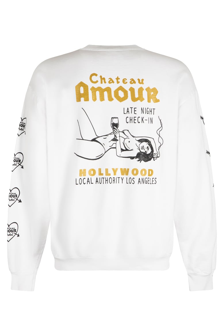 cotton crew-neck sweatshirt by Selfnex