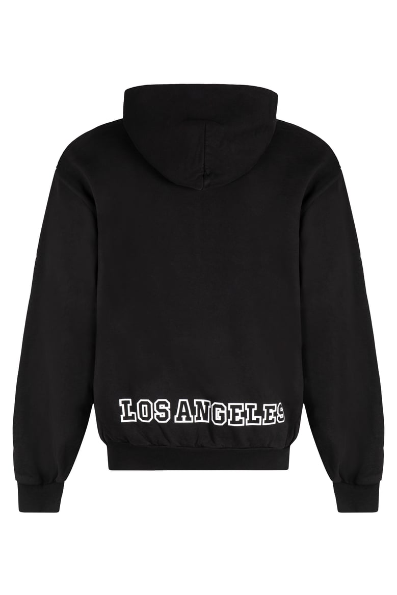black cotton hoodie by Selfnex