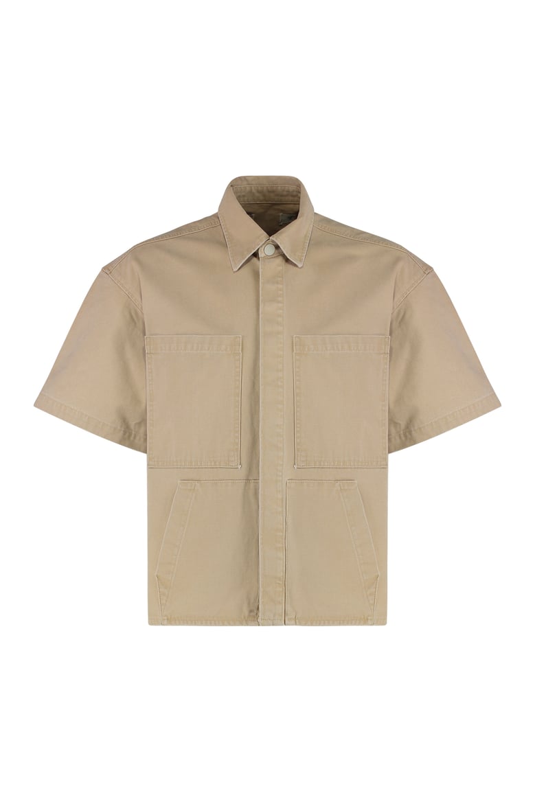 denim overshirt with pockets by Selfnex