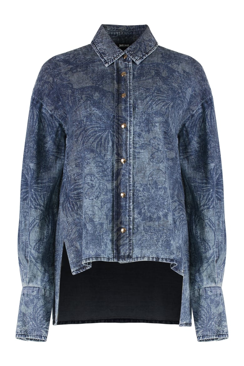 deep blue denim shirt by Selfnex