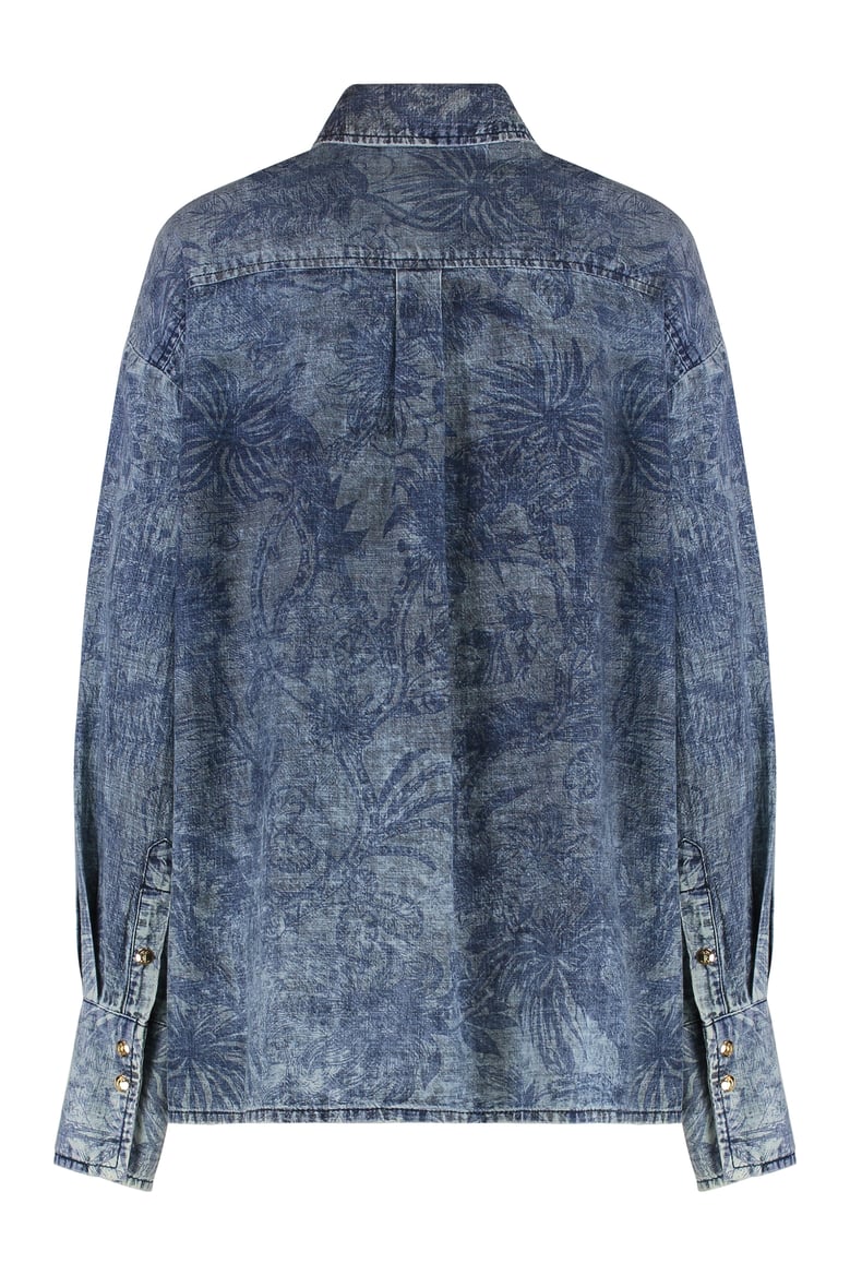 deep blue denim shirt by Selfnex