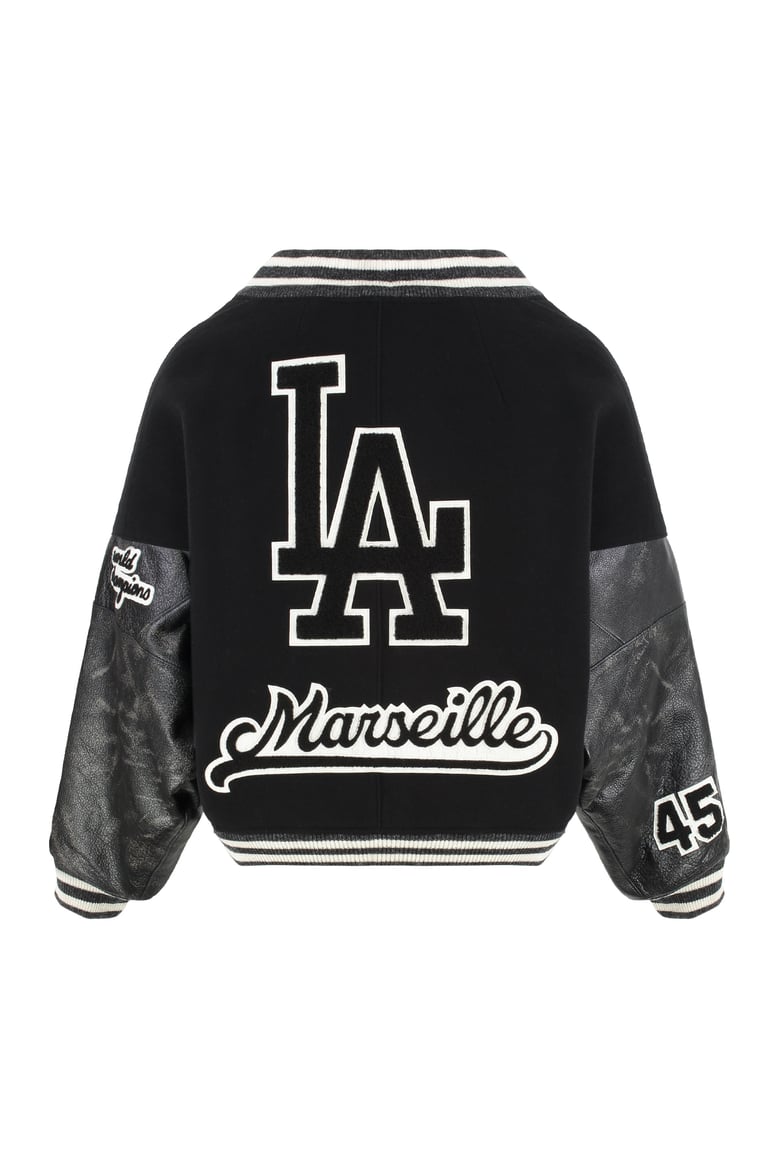 black cotton bomber jacket by Selfnex