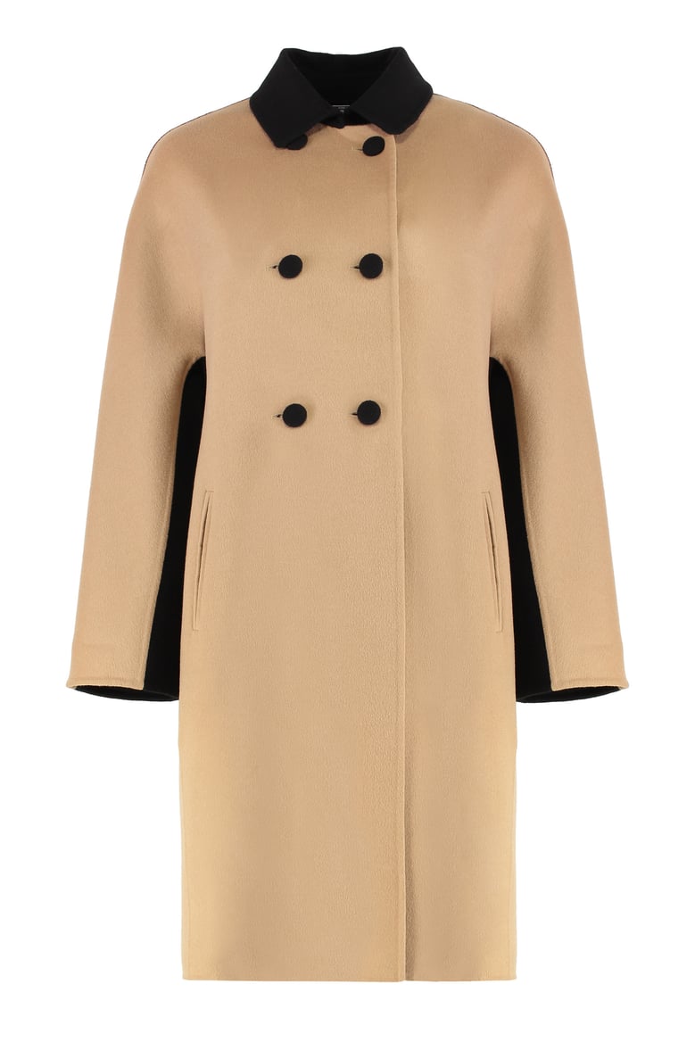 double-breasted wool coat by Selfnex