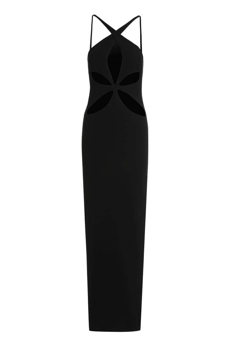 long black dress with elegant design by Selfnex