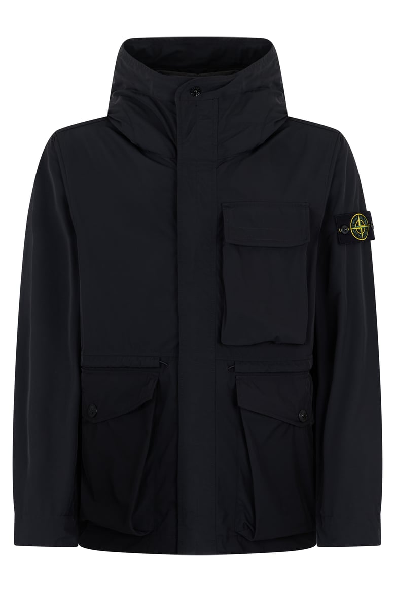 windbreaker high collar black by Selfnex