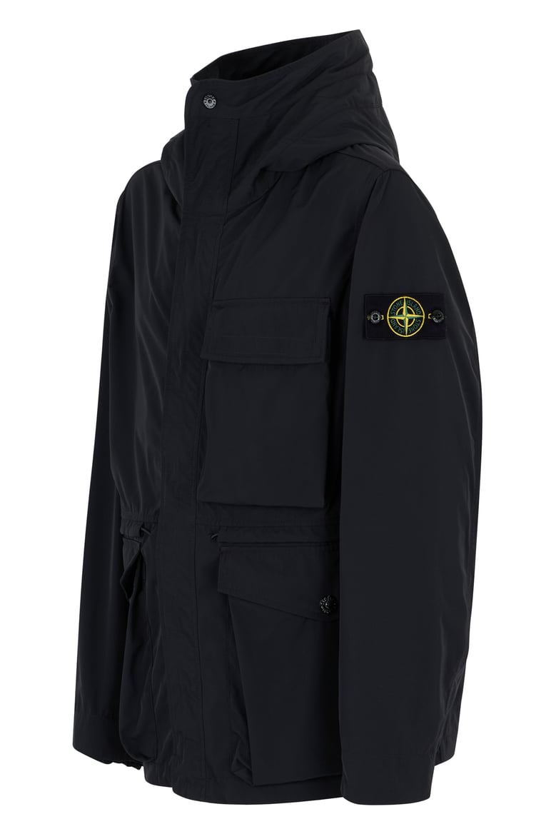 windbreaker high collar black by Selfnex