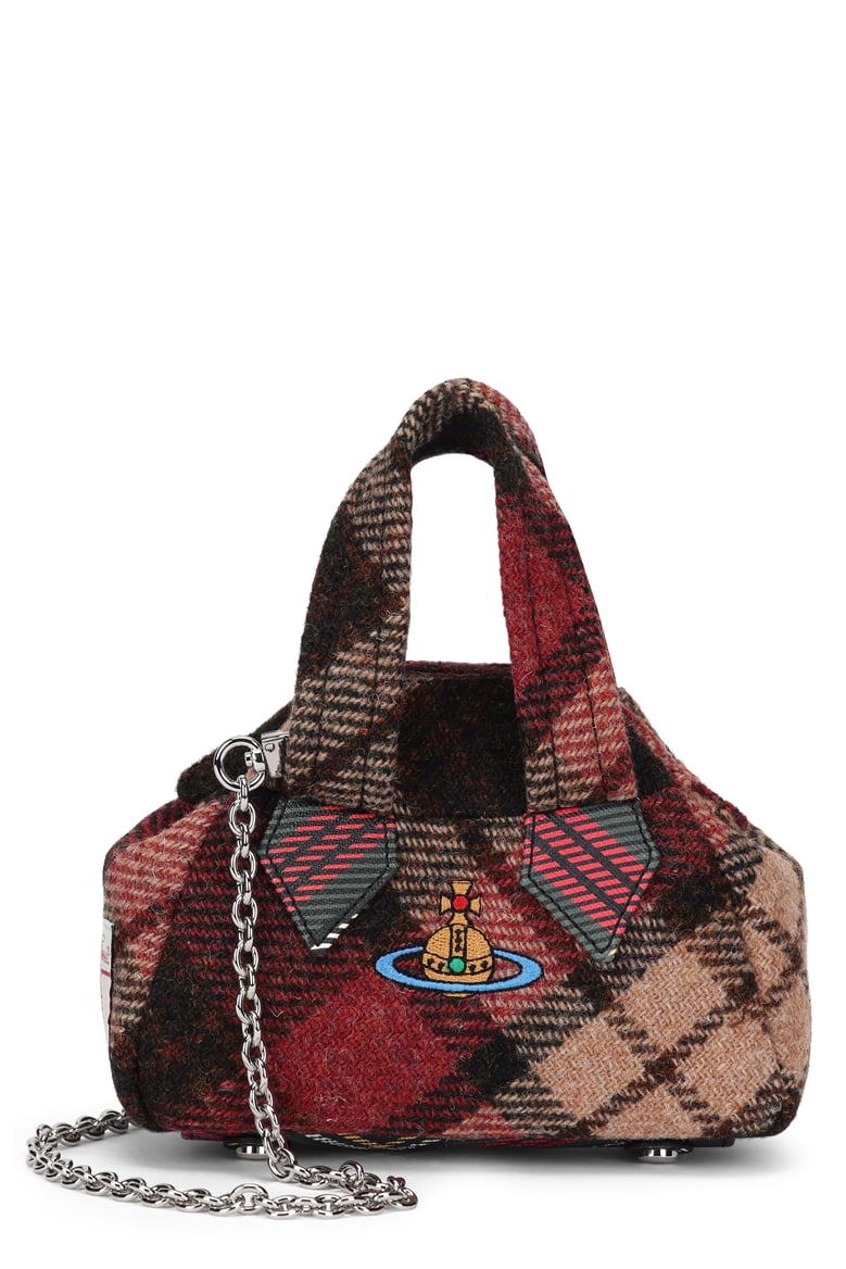 handbag in multicolour tweed wool by Selfnex