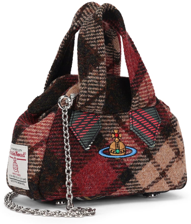 handbag in multicolour tweed wool by Selfnex
