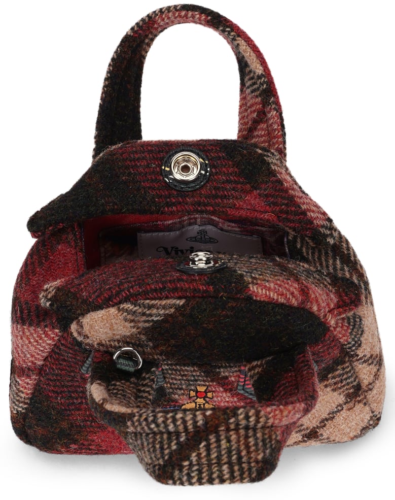 handbag in multicolour tweed wool by Selfnex