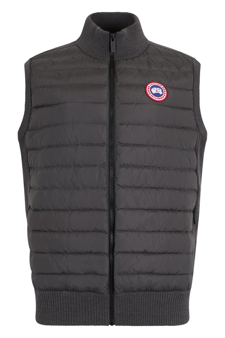 padded vest grey nylon by Selfnex