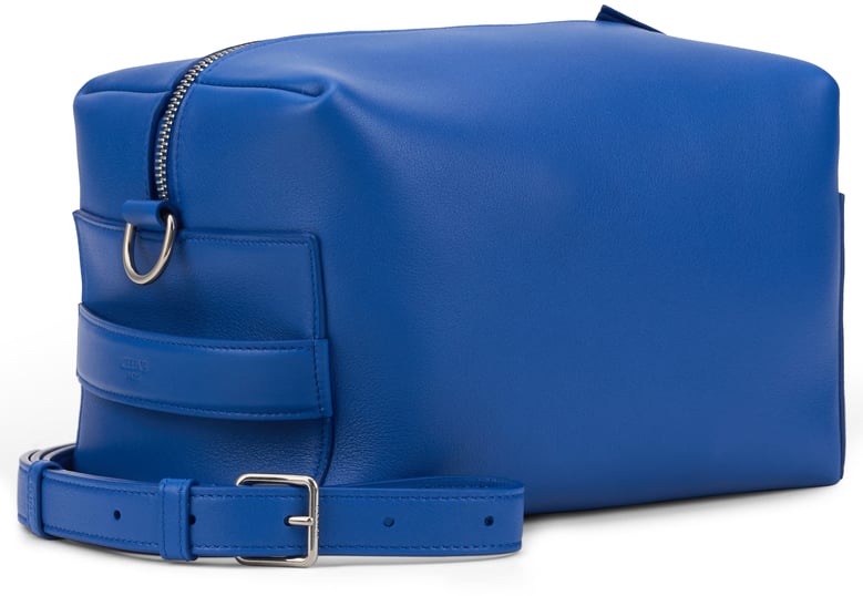 shoulder bag take away blue leather by Selfnex