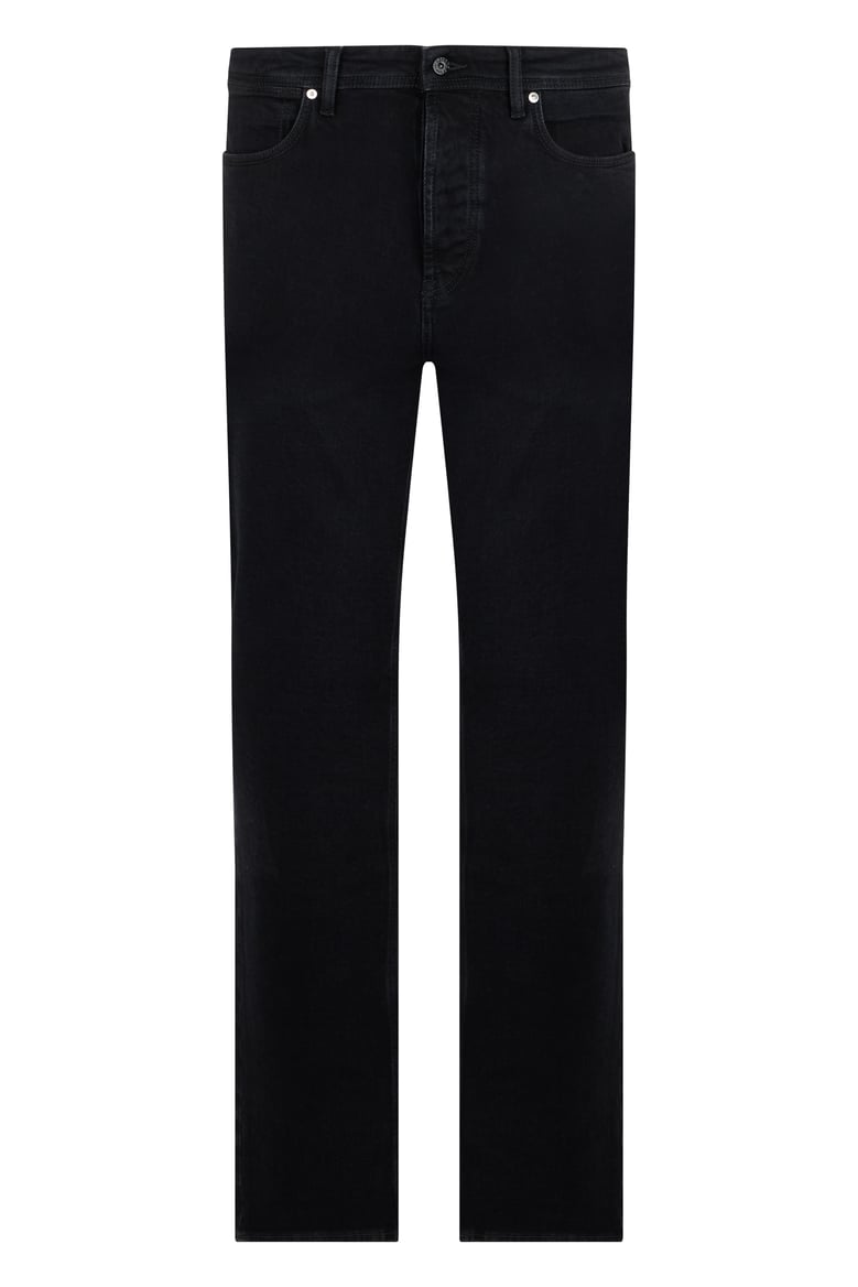 denim pants straight cut blue by Selfnex