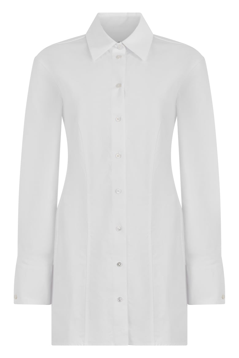 cotton dress white by Selfnex