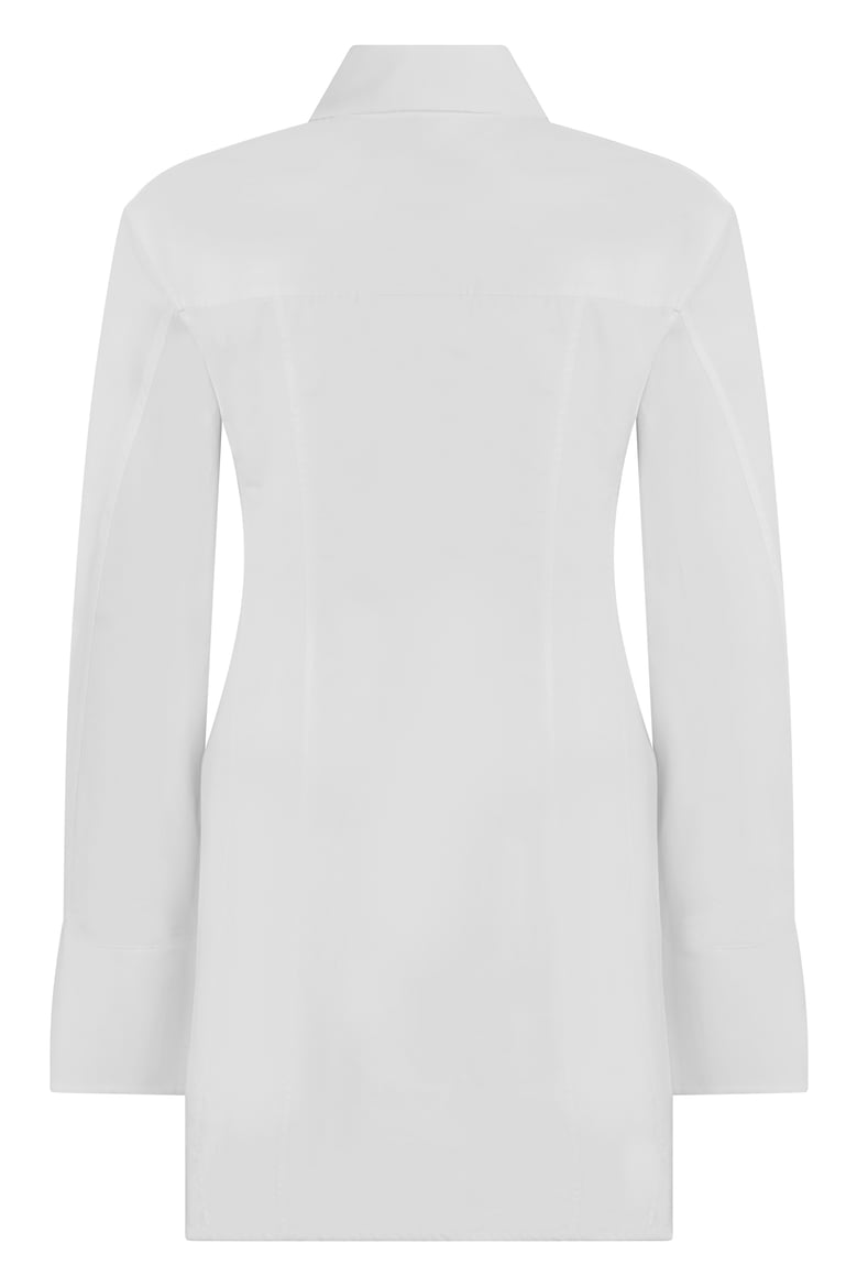 cotton dress white by Selfnex