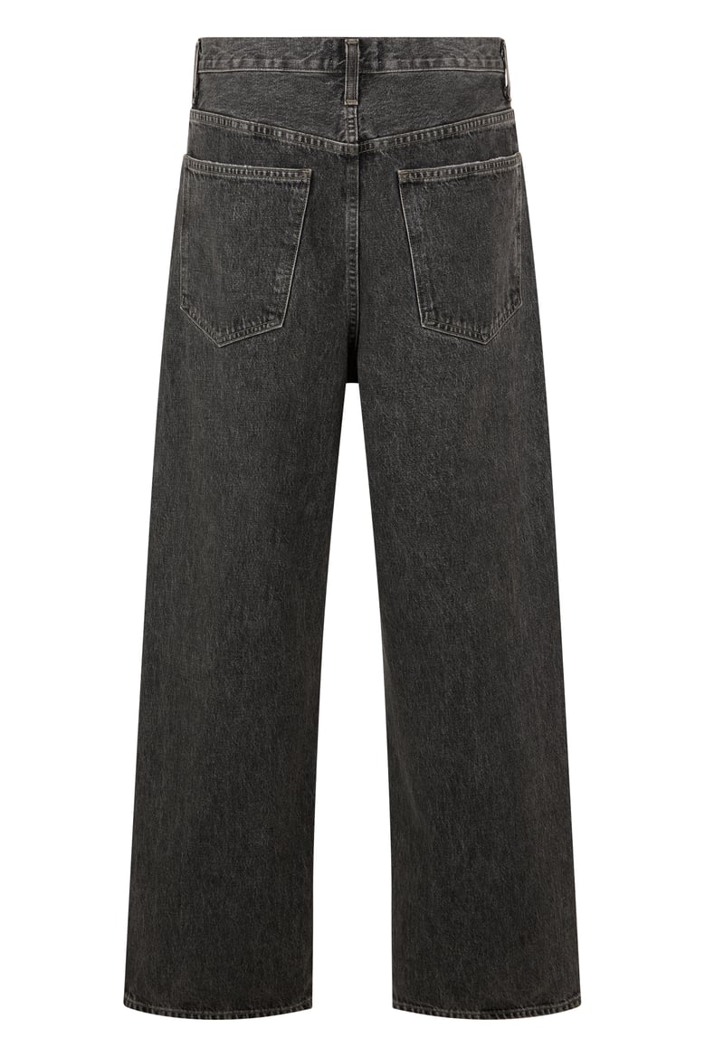 loose denim pants grey by Selfnex