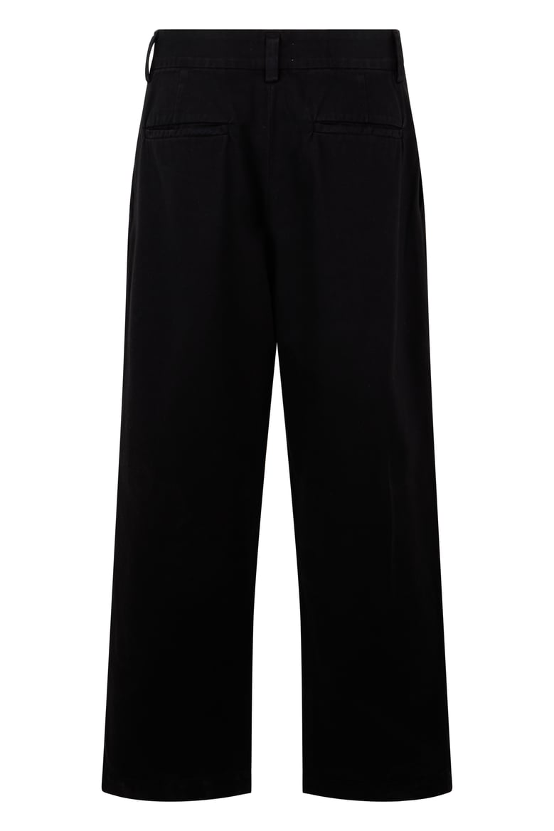 trousers loose cotton black by Selfnex