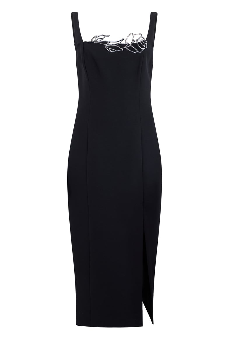 midi dress black by Selfnex