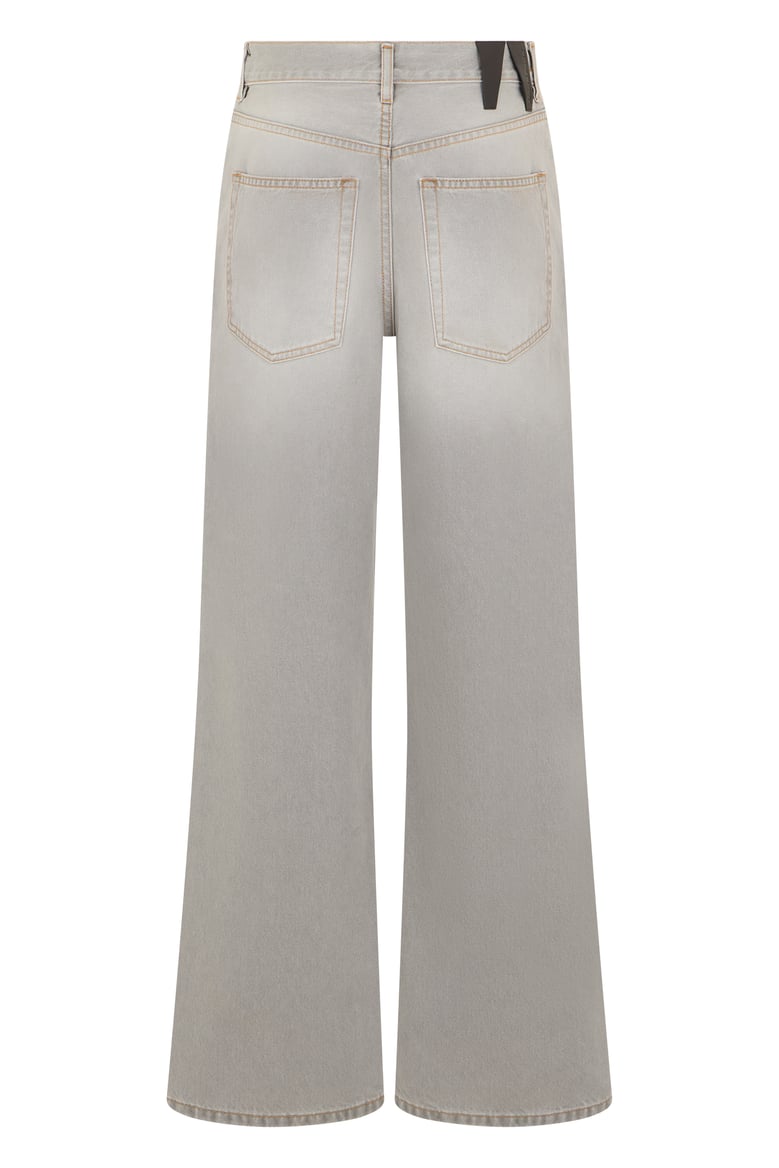 wide-leg jeans grey cotton by Selfnex