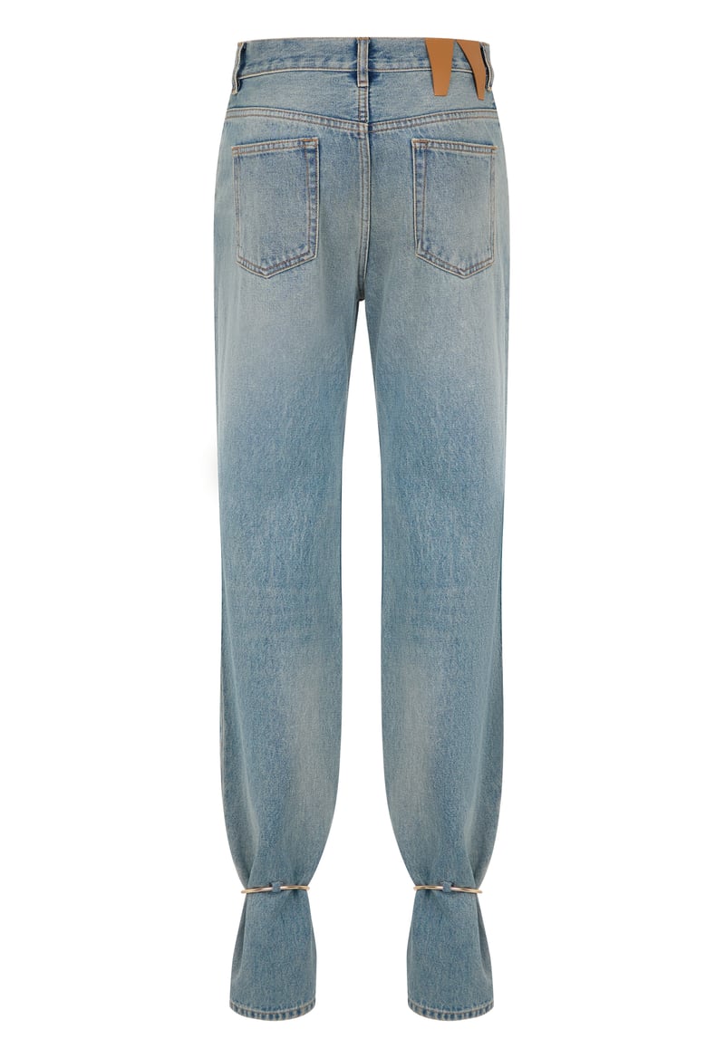 straight-leg jeans light blue by Selfnex