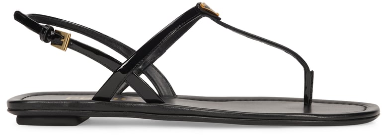flip-flops patent leather black by Selfnex