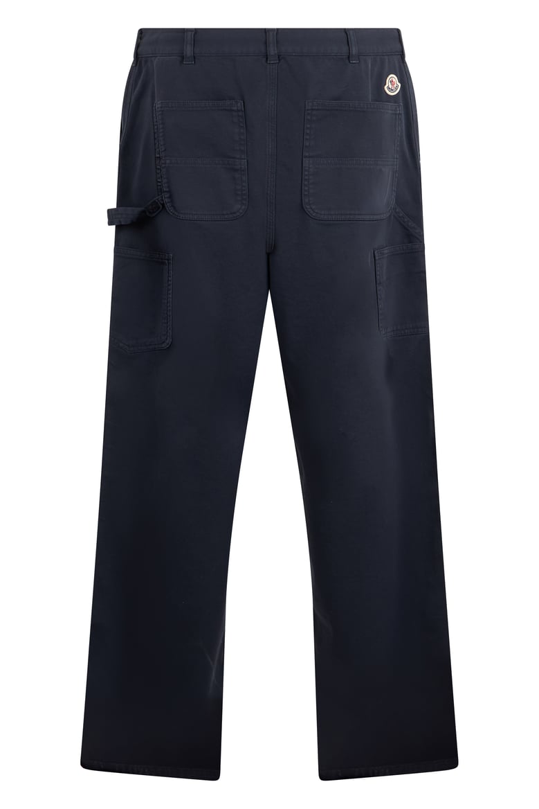trousers gabardine cotton-blend blue by Selfnex