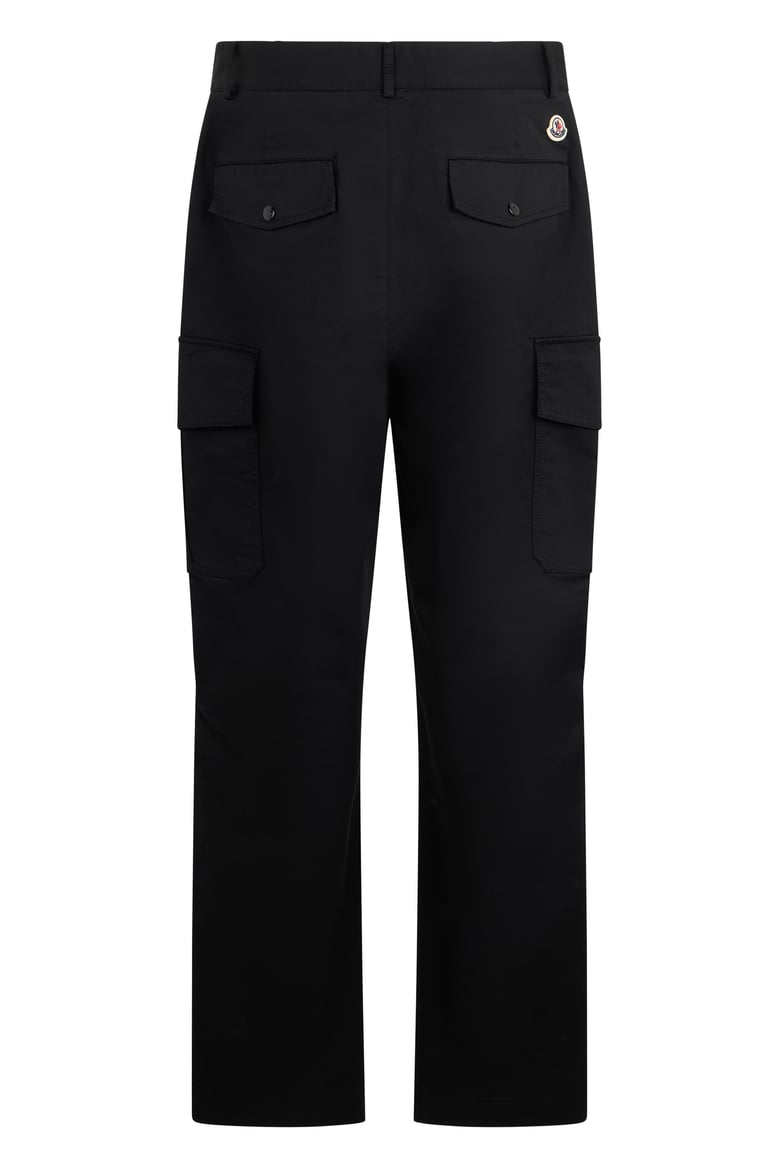 cargo trousers black stretch cotton by Selfnex