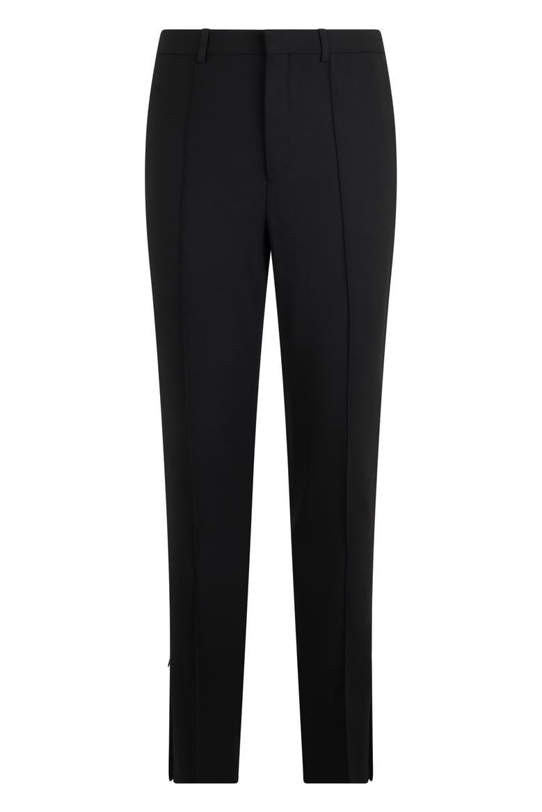 trousers slim wool-blend black by Selfnex