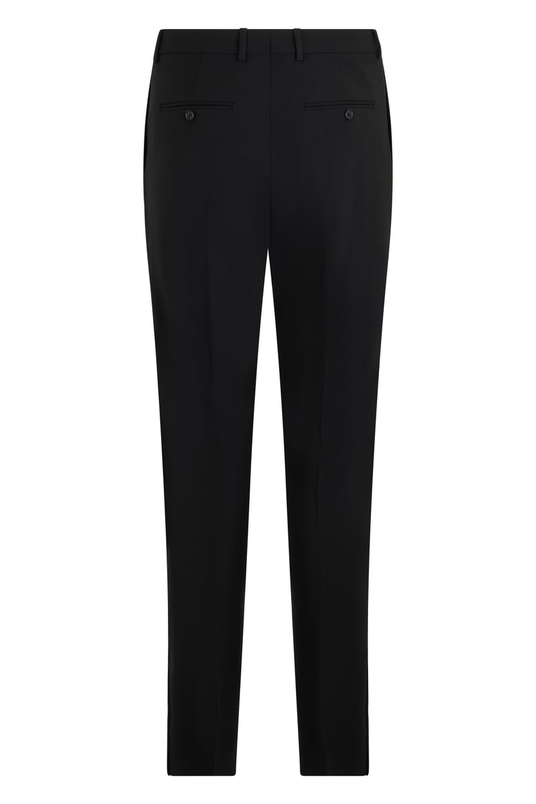 trousers slim wool-blend black by Selfnex