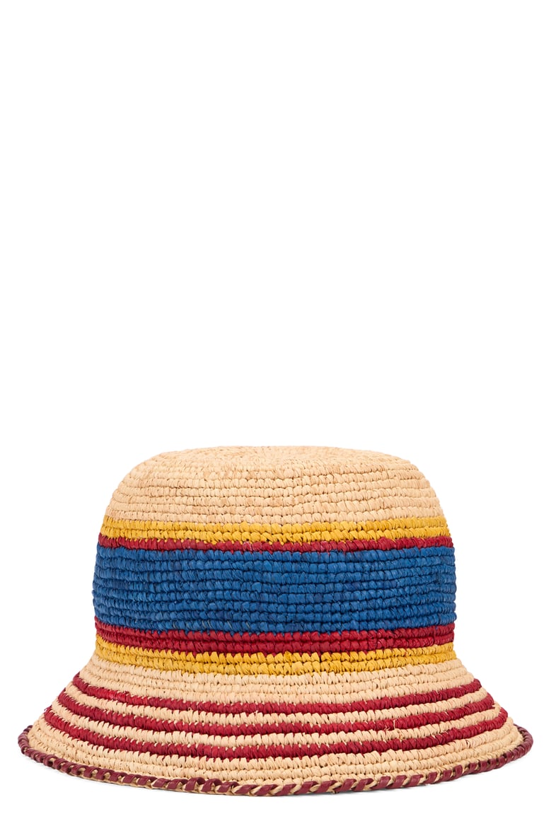 bucket hat raffia beige by Selfnex