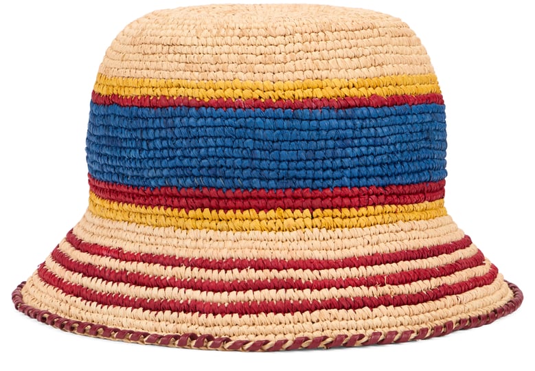 bucket hat raffia beige by Selfnex