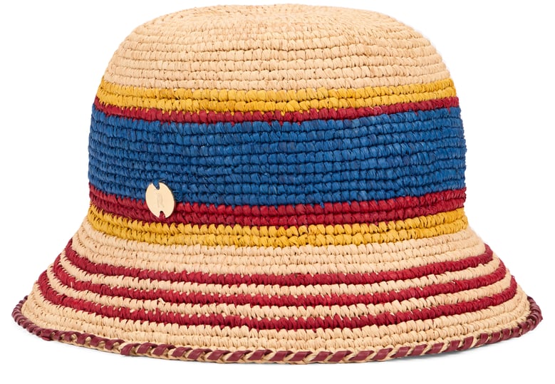 bucket hat raffia beige by Selfnex