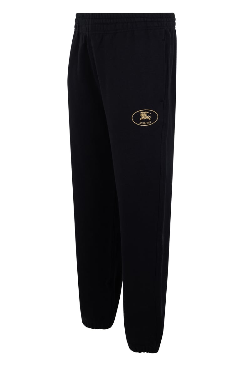 track pants black cotton by Selfnex