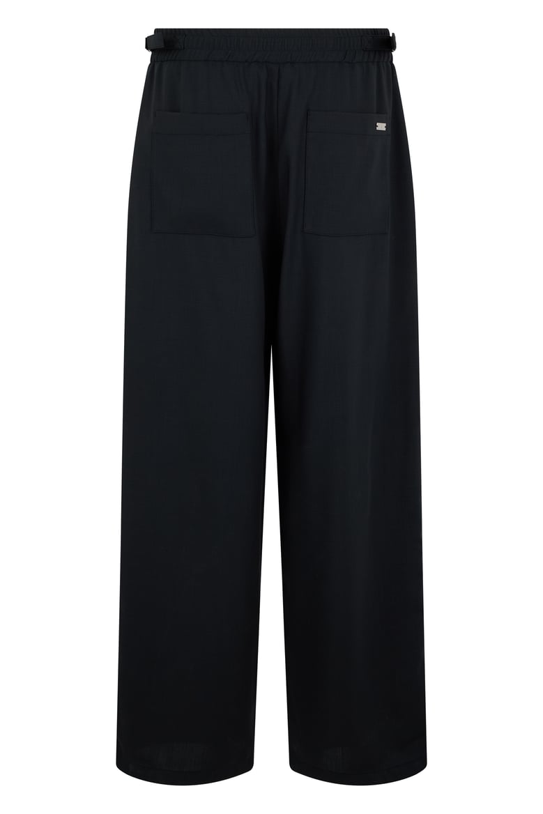 tailored trousers with elastic waist by Selfnex